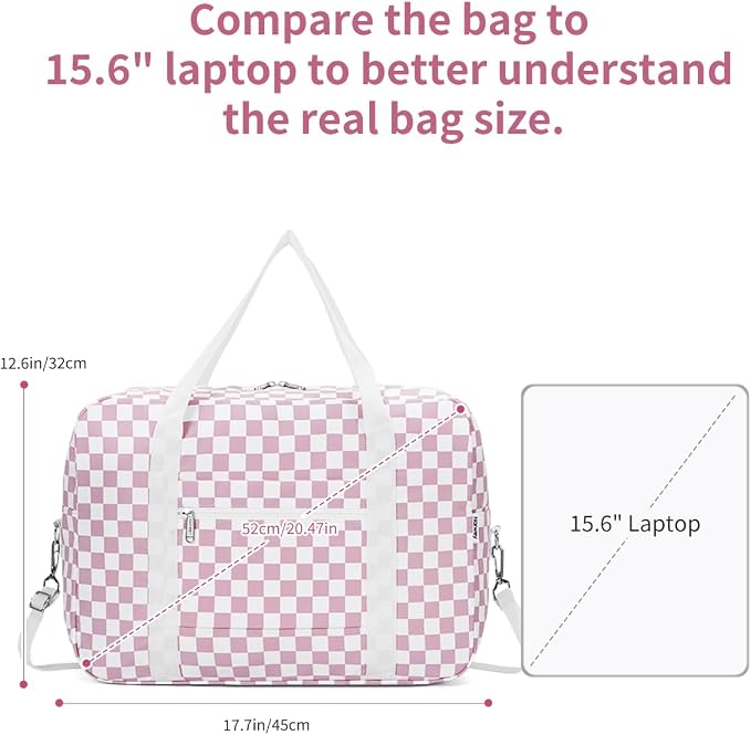 For Spirit Airlines Personal Item Bag Foldable Travel Duffel Bag Tote Carry on Luggage Duffle Overnight for Women and Men - Image 8