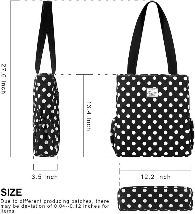 KAMO Floral Tote Bag - Waterproof Lightweight Handbags Travel Shoulder Bag for Hiking Yoga Gym Swimming Travel Beach - Image 3