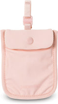 Pacsafe Coversafe S25 Hidden Undercover Travel Bra Pouch for Women (Washable) - Stash up to 6 Credit Cards plus Money and Key with Adjustable, Elastic Strap; Suitable for all Bra Sizes (Orchid Pink) by Pacsafe