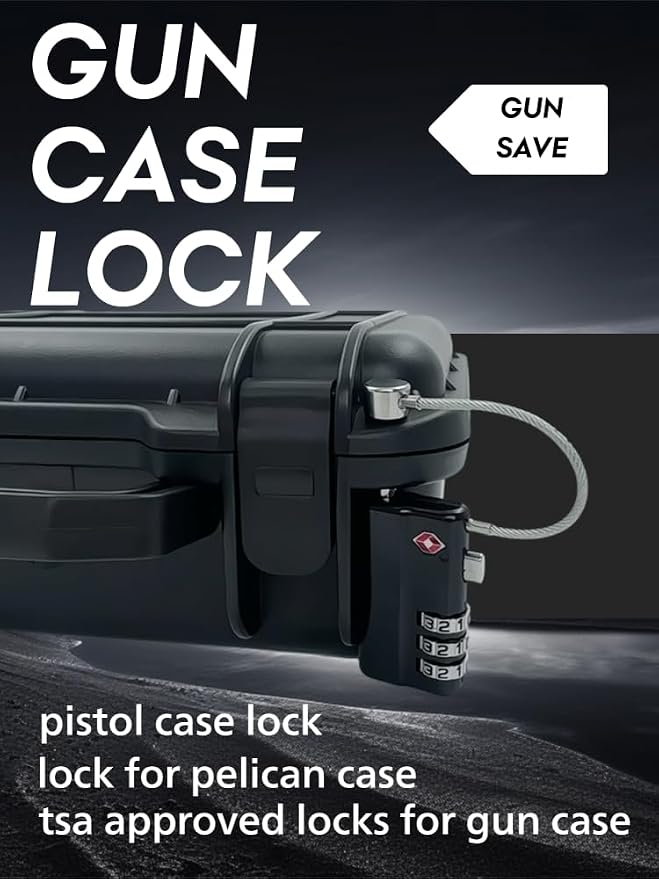 TSA Approved Combination Locks for Gun Cases, Toolboxes & Luggage (1 Pack) - Image 2