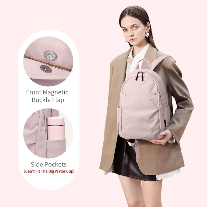 Mini Backpack for Women Fashion Small Backpack Purse Lightweight Daypack for Work Travel Daily,Pink - Image 2