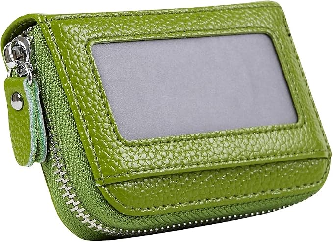 Women's RFID Blocking 12 Slots Credit Card Holder Leather Accordion Wallet - Image 8