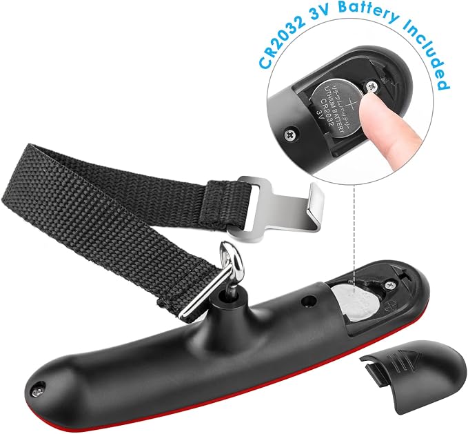 Digital Luggage Scale Vacation Travel Essentials Accessories Gifts for Traveler Portable Suitcase Handheld Weight Scale 110 lbs Hanging Baggage Travel Must Haves - Image 7