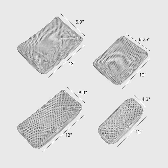 Away Insider Packing Cubes Set of 4, Lightweight Travel Luggage Organizers | 4-Piece Packing Cube Set for Suitcases, Carry-On Bags & Luggage, Lightweight Travel Organizers for Packing, Cloud Gray - Image 2