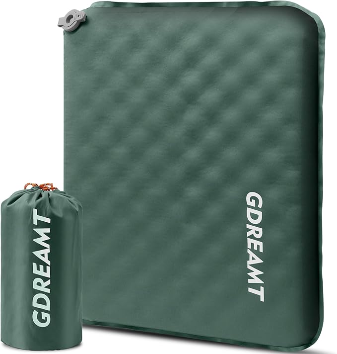 Inflatable Seat Cushion, Portable Self-Inflating Stadium Seat Cushion by GDREAMT