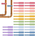 Wrap-It Storage Cable Labels - Large, Macaron (30-Pack) | Colorful Write-On Tags for Basement and Office Organizing by Wrap-ItStorage