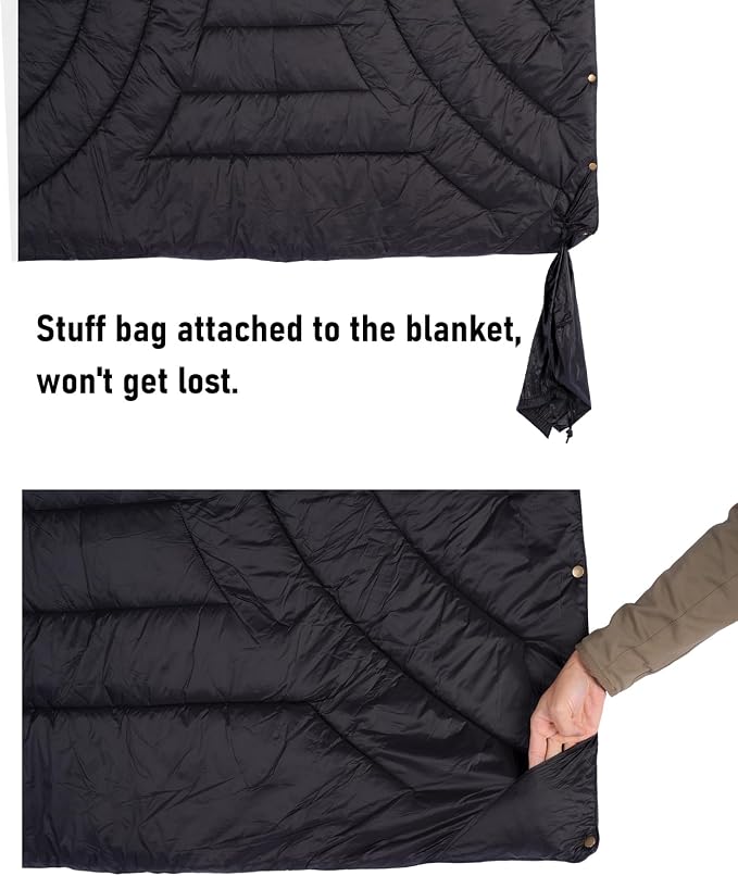 3M Thinsulate Insulation Warm Camping Blanket Ultralight Compact - Image 8