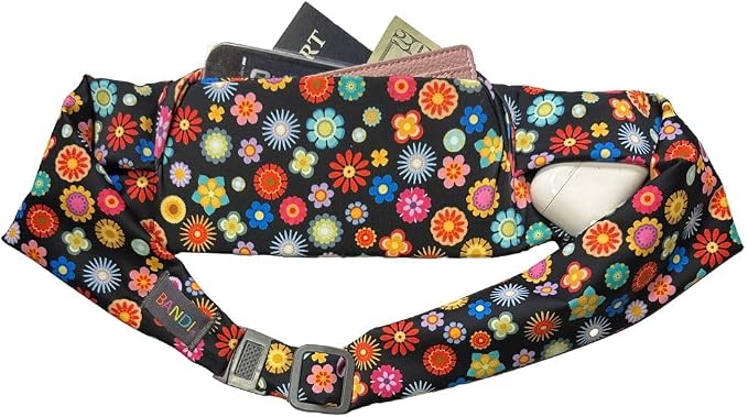 BANDI Running Belt for Women & Men – USA Made No-Bounce Adjustable Waist Pack & Secure Fanny Pack – Fits All Phones, Gels & Essentials – Zipper-Free, Medical Device Friendly by BANDI
