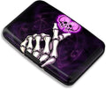 Maicican RFID Blocking Aluminum Credit Card Holder | Slim Metal Wallet for Women & Men, Business Card Case for Travel, Fits Front Pocket, Card holder wallet - Skeleton Love by Maicican
