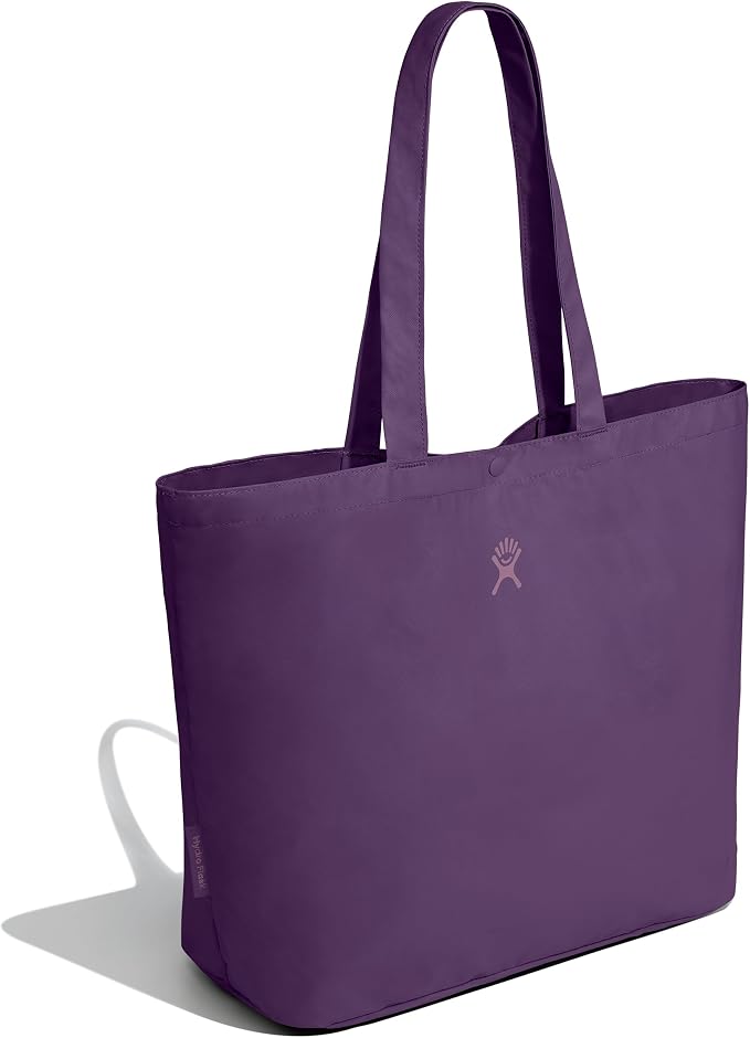 Hydro Flask Tote Bag - Everyday Reusable Travel Bag - Packable for Shopping & Grocery in 20L Beachplum Purple - Image 4