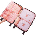 Packing Cubes for Suitcases - 7 Pieces,Light Packing Cubes for Travel, Suitcase Organizer Bags Set, Luggage Organizers for Suitcase, Water-Resistant Travel Essentials, Pink Cherry by Fxkoolr