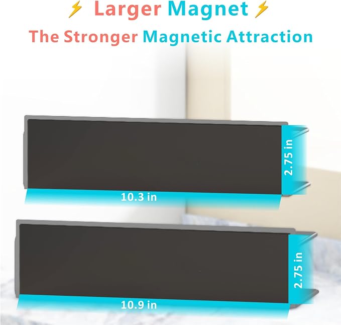 Magnetic Spice Rack For Refrigerator, Space Saving Magnetic Shelf For Fridge Red 2 Pack With Magnetic Paper Towel Holder - Image 6