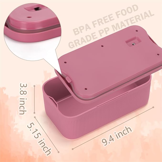 Small Medication Lock Box with Combination Code, Lockable Storage Box for Pills/Snacks/First Aid Kits, Phone/Personal Items, Secure Container for Home/Fridge/Office/Travel (rose)- Reusable - Image 2