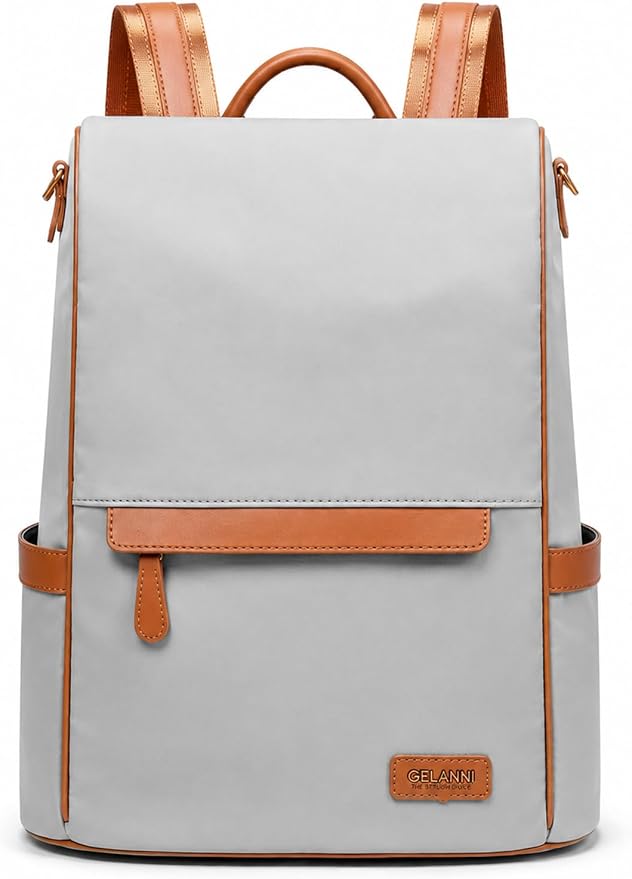 Anti Theft Backpack Purse for Women Lightweight Casual Travel Daypack Beige by Unknown