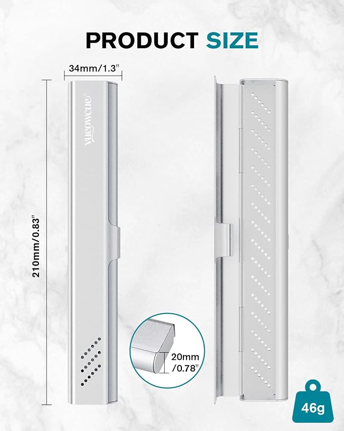 Toothbrush Case Cover for Traveling, Aluminum Toothbrush Holder for Manual Toothbrush + Mini Toothpaste, Portable Tooth Brush Storage Box for Camping Business Trip-Silver (1 Pack) - Image 5