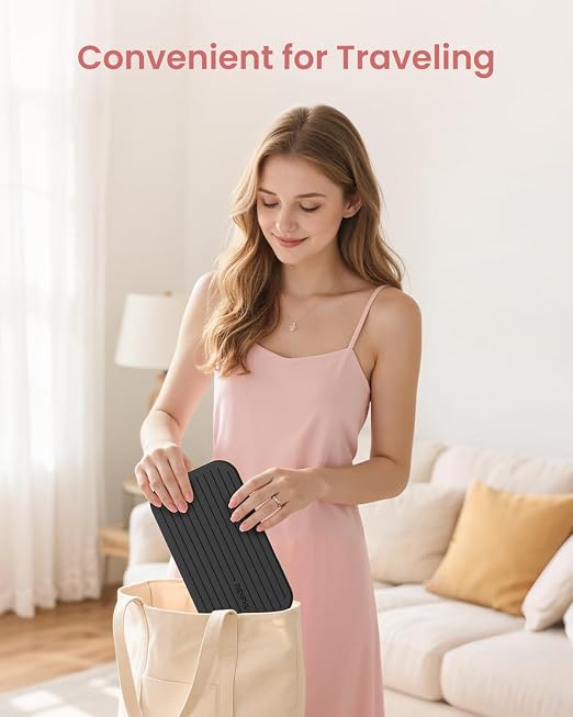 RENPHO Travel Scale with Mirror, Rechargeable, LED Display, 8.98" x 5.28" | Compact Mirror Scale for Travelling, Digital Portable Scale for Body Weight with High Accuracy, 400lbs, Core Go - Image 7
