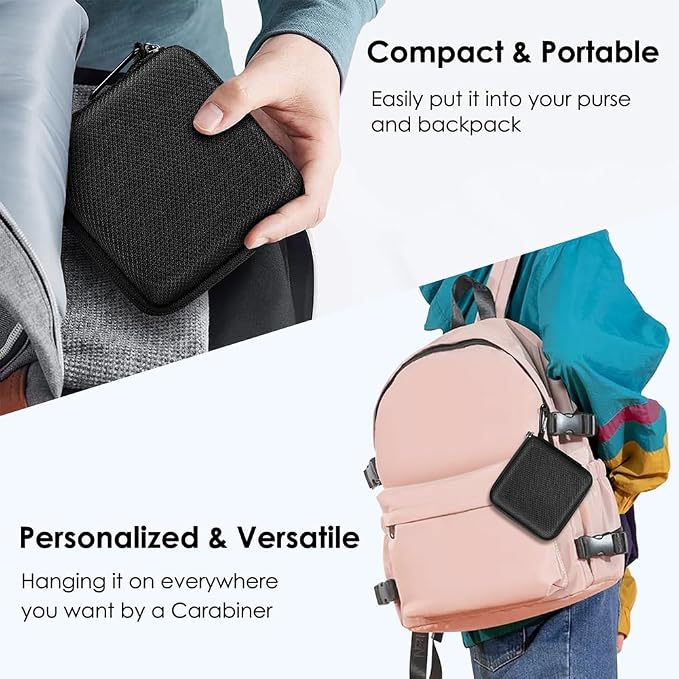 FINPAC Charger Case for MacBook, Small Electronic Organizer Pouch Bag | Portable Travel Storage for MacBook Power Adapter, Laptop Accessories, Magic Mouse, USB Drives, Gadgets, Black - Image 8