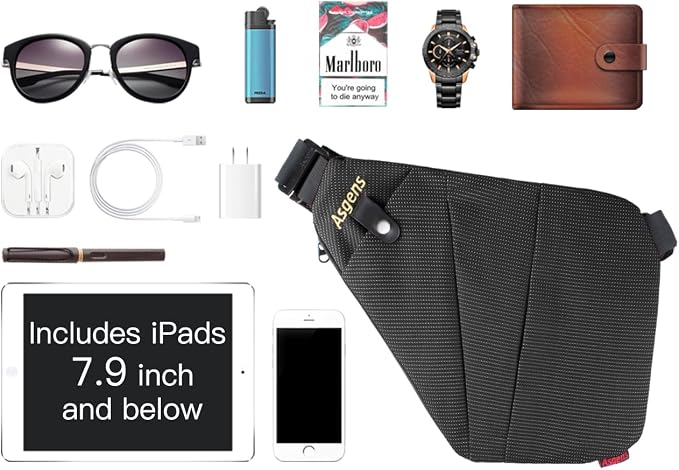 CCW Crossbody Sling Bag Multi-Purpose Anti-Thief Conceal Carry Bag for Men and Women Range, Travel, Outdoor - Image 3