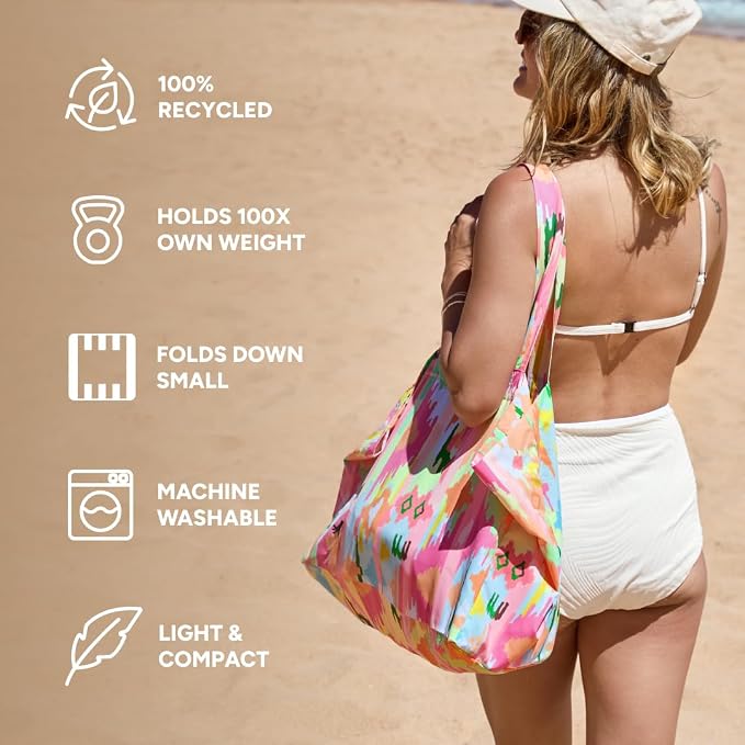 Dock & Bay Everyday Beach Tote Bag - Reusable Carrier Bag for Daily Use - Carries Up to 10kg - 100% Recycled Materials - Image 3