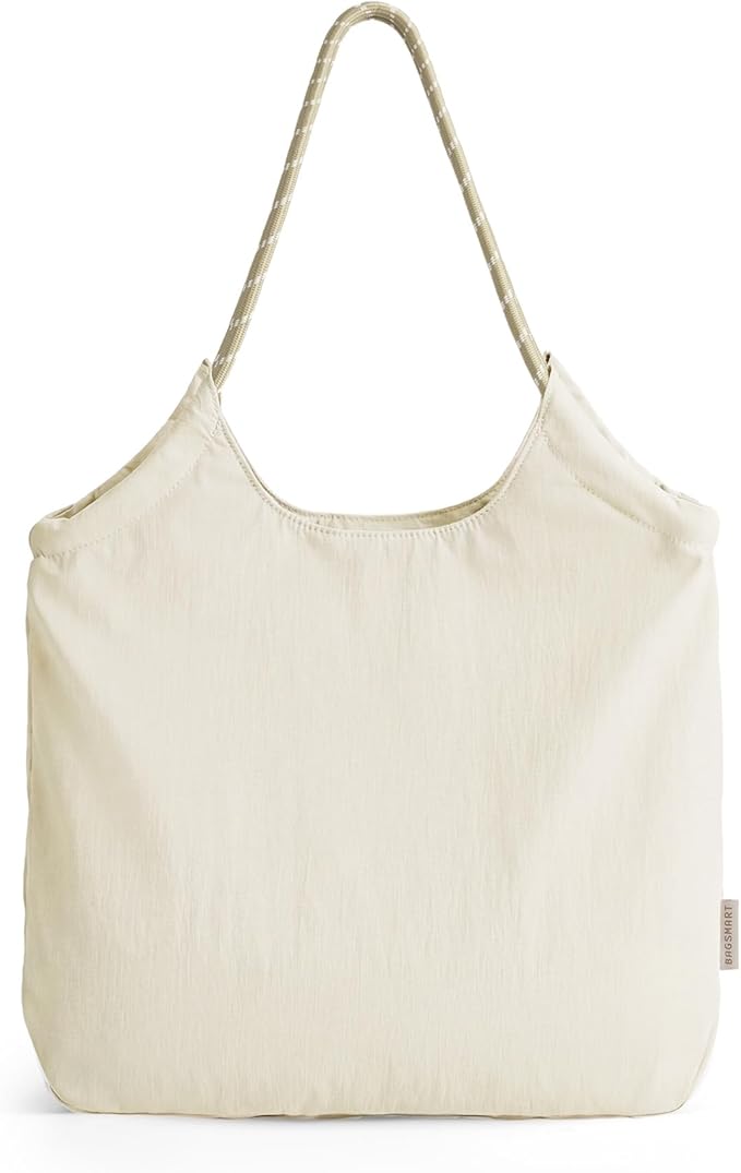 BAGSMART Tote Bag for Women, Travel Tote Beach Bag with Zipper for Gym by BAGSMART