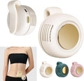 Portable Silent Mini Bladeless Electric Fan,Small fan Clip on for Shirt & Waist,2026 New Mini Bladeless Fan Clip On,Adjustable 3-Speed For Outdoor & Travel & Office, Travel Accessories, Gift (Beige) by IGRARK
