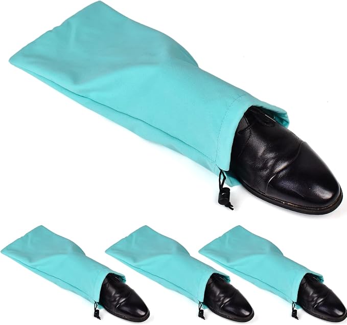PlasMaller Shoe Storage Bags 100% Cotton with Drawstring for Men and Women for Travel Protecting and Storing Shoes by PlasMaller