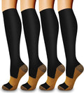 4 Pairs-Compression Socks for Women&Men Circulation-Best Support for Nurses,Running,Athletic by LaiteHebe
