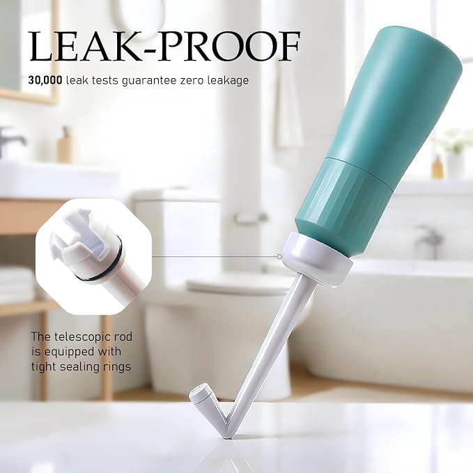 Portable Bidet for Travel Peri Bottle Postpartum Handheld Bidet sprayers, Retractable Nozzle, Storage Bag, Leak-Proof, FDA & CE Certified, 350ml - Image 3