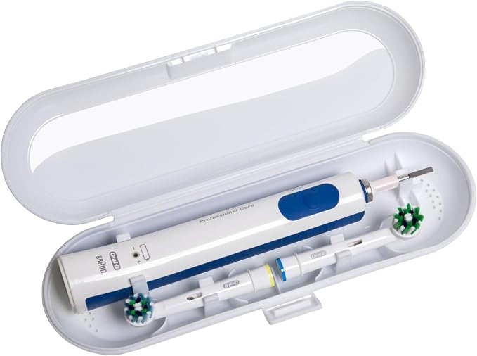 Electric Toothbrush Case Compatible with Oral B/Oral-B Pro/iO/Philips Sonicare/Demita/Bitvae and most other Brand Electric Toothbrushes on the market，White by seplouis