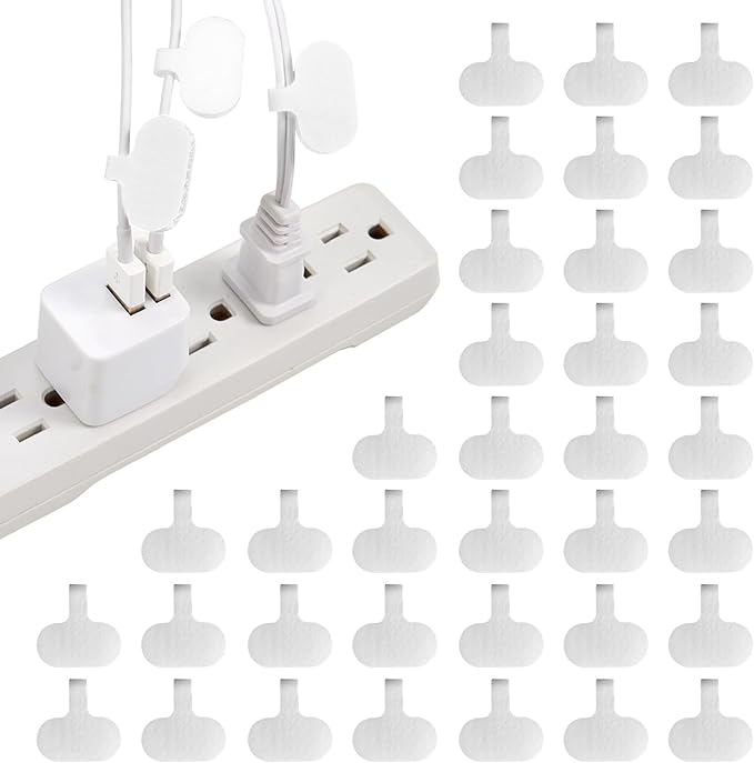 Cable Labels by Wrap-It Storage, Regular, White (36 Pack) - Write On Cord Labels, Wire Labels, Cable Tags and Wire Tags for Cable Management and Electronics, Computers. Great Stocking Stuffer by Wrap-ItStorage