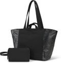 Lightweight Carryall Tote Bag for Women, 25L Expandable Travel Work Bag with Tablet Sleeve, Gym Tote with Yoga Mat Holder & Wet Dry Pocket, 3-Piece Set with Shoe Bag & Cosmetic Pouch (Black) by LighttoGoFreetoRoam