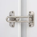 HASWARE Home Security Door Lock Swing Bar,Black Alloy Anti-Theft Door Guard Latch for Front and Inside Door, Safety Childproof Reinforcement Door Stopper (Silver) by HASWARE