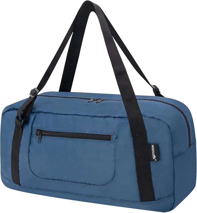 HOLYLUCK Foldable Travel Duffel Bag For Women & Men Luggage Great for Gym - Airforce blue by holyluck