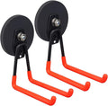 Strong Utility Magnetic Hooks,Anti-Slip Coated Large Magnetic Hooks Heavy Duty No Drilling Garage Organizer Magnet Hooks for Hanging Garden Hoses by UNUSFIRE