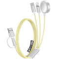 1Pack Travel Essentials for Apple Watch Charger,3-in-2 Multi Charging Cable | Cruise Vacation Camping Essentials for iPhone Charger,Type C/Lightning for iWatch,iPhone 17-12,Xbox Series X&S-4FT Gray by Accessoriesforphoneandelectricproducts