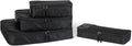 Amazon Essentials 4-Piece Space-Saving Packing Cubes Travel Accessories Set, Luggage Organizer with Double Zipper, Mesh Top, Small/Medium/Large/Slim, Black (Previously Amazon Basics) by AmazonEssentials