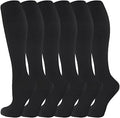 cerpite Compression Socks for Women & Men 6 Pairs Knee High Compression Socks 20-30 mmhg Best for Running,Nurse,Travel by Cerpitesportsstyles