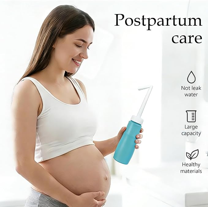 Portable Bidet for Travel Peri Bottle Postpartum Handheld Bidet sprayers, Retractable Nozzle, Storage Bag, Leak-Proof, FDA & CE Certified, 350ml - Image 8