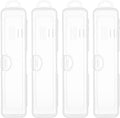 Travel Toothbrush Holder, Transparent (4-Pack) | Portable Travel Toothbrush Case Carries Toothbrushes and Toothpaste, Suitable for Travel, Home, And School by Buyitnow