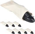 PlasMaller Shoe Storage Bags 100% Cotton with Drawstring for Men and Women for Travel Protecting and Storing Shoes by PlasMaller