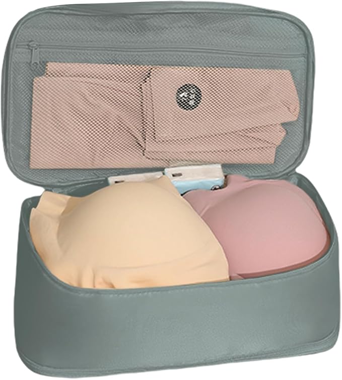 Portable Underwear Bra Storage Bag Waterproof Travel Organizers Multi-Layer Toiletry Packing Cube - Image 5
