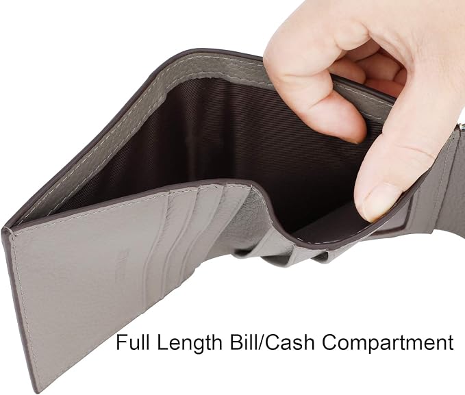 Ultra Thin Small Compact Leather Womens Girls Wallets RFID Blocking Credit Card Holder for Women - Image 5