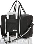 Carry On Travel Bag, Lightweight Foldable Packable Tote Bag 25L | Water Repellent, Expandable Travel Duffle with Luggage Sleeve and Shoulder Strap for Men Women by Arxus