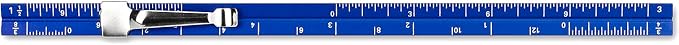 Alumicolor Aluminum Architect Pocket Scale With Clip, 6IN, Blue - Image 4