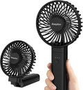 EasyAcc Personal Fans Portable Rechargeable, Washable Guard + Powerful + 180°Foldable + Professional ODM Fan + Durable, 4 Speeds Portable Cooling Fan for Travel Outdoor Office by EasyAcc