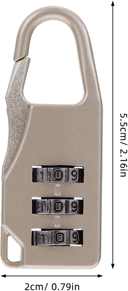 EXCEART 3 Digit Combination Locks 6 Pack Mini Travel Padlocks | Resettable Iron Locks for Luggage, Suitcases, Toolboxes, Bags, Notebooks, Storage Cases, and Everyday Security Needs - Image 6