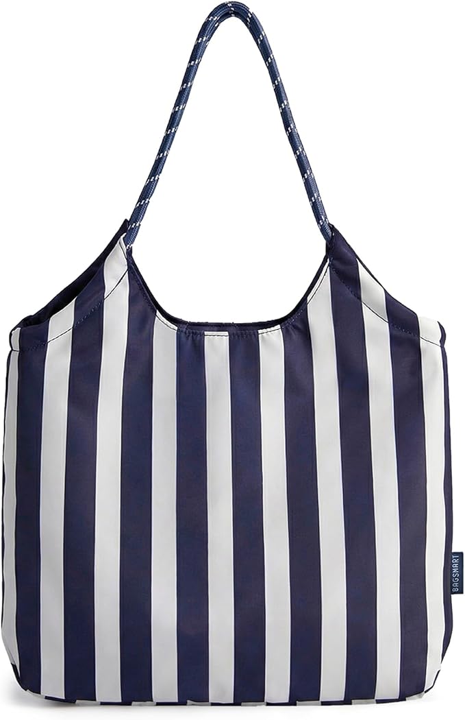 BAGSMART Tote Bag for Women, Travel Tote Beach Bag with Zipper for Gym by BAGSMART
