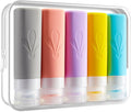INSFIT Travel Bottles for Toiletries, TSA Approved 3oz Travel Size Toiletries, BPA Free Leak Proof Squeezable Silicone Tubes Travel Essentials for Shampoo Conditioner Lotion Soap by INSFITPortableTravelBottles