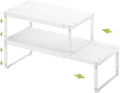 RUILALIFE Expandable Cabinet Organizer Shelf With Adjustable Height, Stackable Kitchen Countertop Organizer Rack, Adjustable Shelf Riser For Kitchen Counter, Pantry, Cupboard, Desk, Tabletop by RUILALIFE