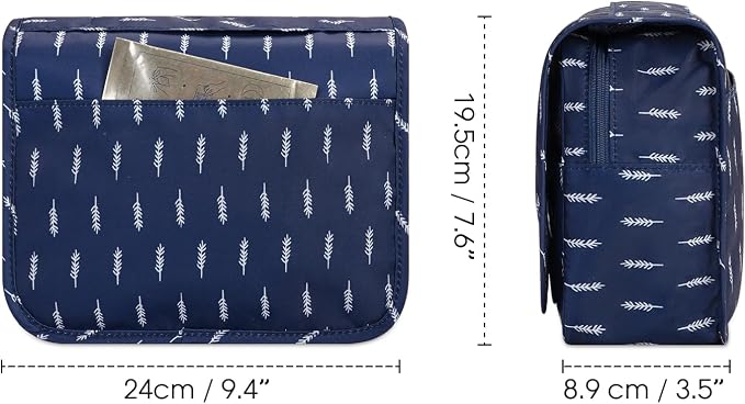 Narwey Small Hanging Travel Toiletry Bag for Women, Travel Bag for Toiletries, Makeup Bag Organizer Make Up Bags Cosmetic Bags for Girls - Image 6